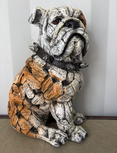 Bulldog dog sculpture - bulldog,