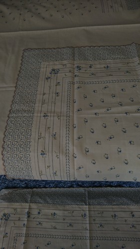 Vtg cotton linen style - vtg, floral