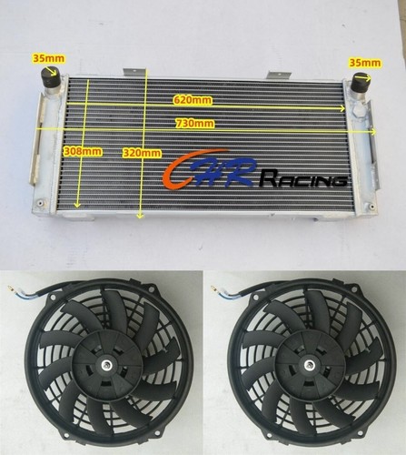 3row aluminum radiator fan - aluminum, radiator+fan