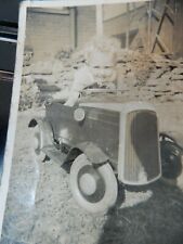 PHOTOGRAPHIC  PORTRAIT  6x8cm  PEDAL CAR  HAPPY BOY  b 