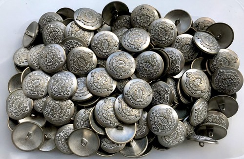 Buttons 25mm 40l aged silver - 40l,