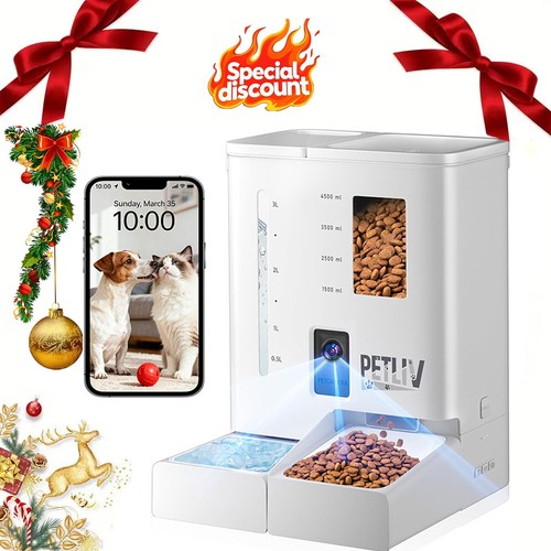 Automatic cat feeder dispenser - automatic,