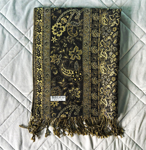Pashmina silk blend scarf - blend,
