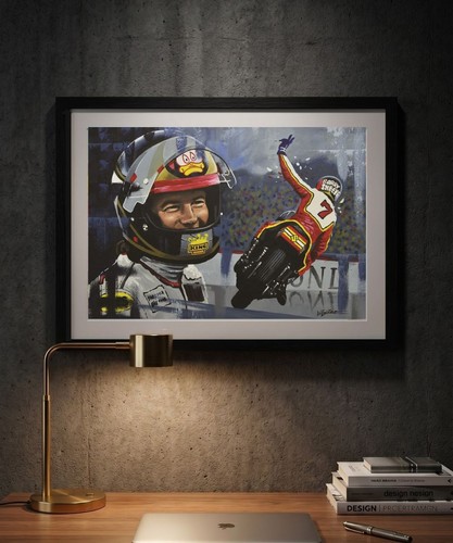 Barry sheene motogp print - a3,