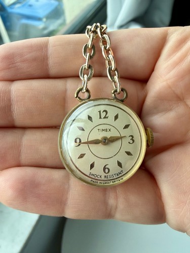 Vintage timex pendant necklace - vintage,
