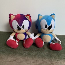 2 X SONIC THE HEDGEHOG PLUSH