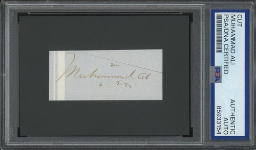 Muhammad ali autograph cut - muhammad,