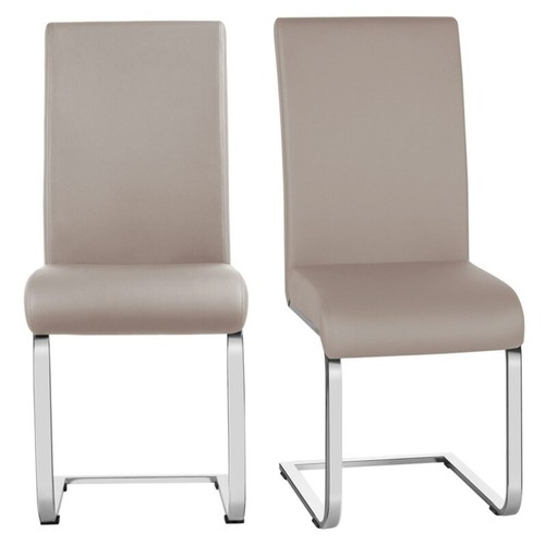 Dining chairs 2pcs leather - 2pcs,