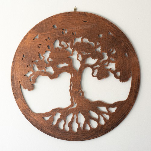 Tree life wall art - tree, bronze