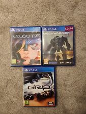 PlayStation PS4 Games Bundle Velocity 2X Critical Mass MechWarrior 5 Grip
