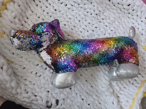 Sequin flip sausage - sausage, puppy