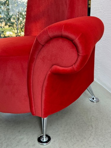 Highback chair quality velvet - chair,