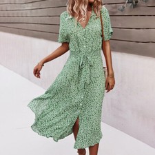 Women Sundress V Neck Summer