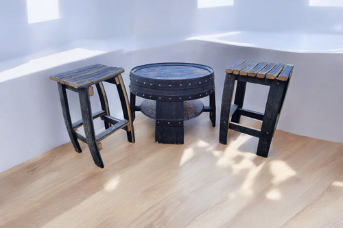 Whiskey barrel coffee table - coffee, &