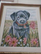 LABRADOR PUPPY CROSS STITCH CHART #96