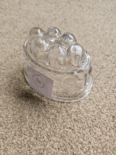 Pressed glass jelly mould