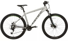 Carrera Valour Disc Mens 16 Speed Alloy Mountain Bike - Silver - Large Frame 