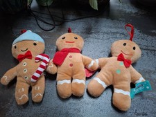 3 mini Gingerbread man Plush