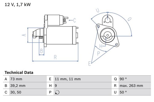 Bosch starter 0986017440 for - bosch,