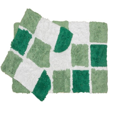 2pc bath mat pedestal - &,