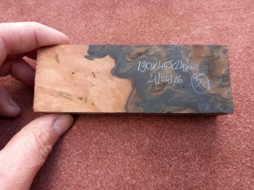 Mun ebony burl - handle, 5