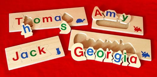 Children name jigsaw puzzle - children's,
