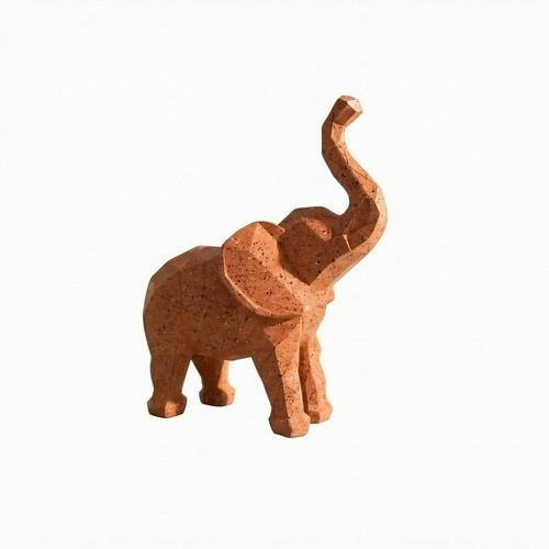 Elephant statue with - with, raised