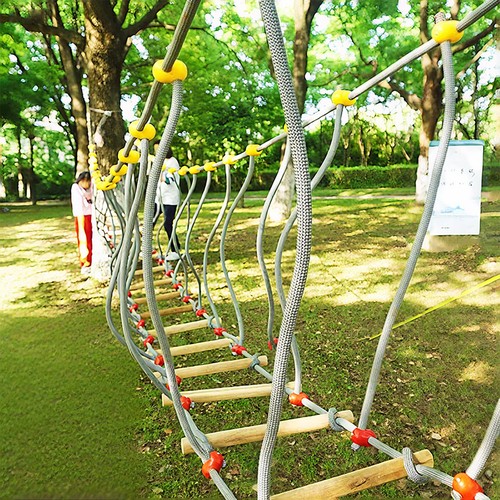 Outdoor rope bridge - outdoor,