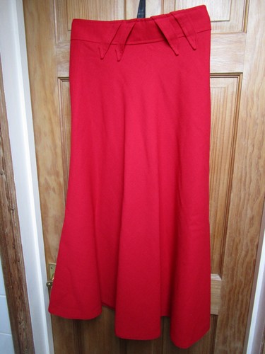 Woman red long - long, skirt