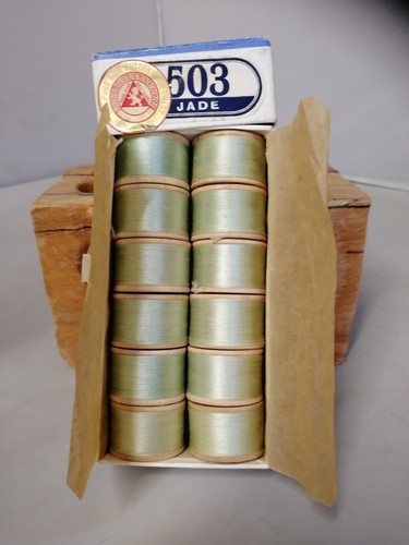 Pure silk thread - jade, 12