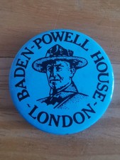 Vintage Blue Baden-Powell House London Badge (scouting memorabilia)
