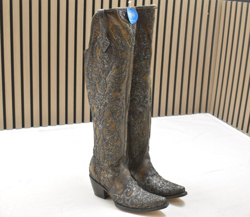 Corral ladies black glitter - corral,