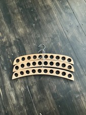 Set Of 3 Wooden Multi‑Hole