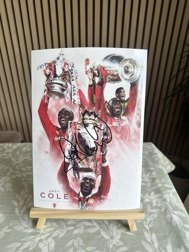 Andy cole signed photo - andy,