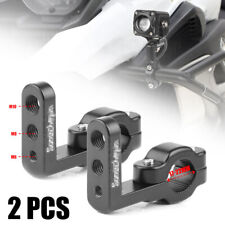 2X Motorcycle Tube Bar Headlight Mount Bracket Clamp Spot Light Holder 17mm-22mm