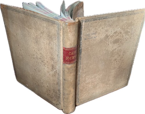 Vintage ledger cash accounts - cash,