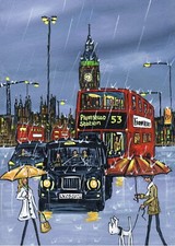 A4 Print of London Taxi in the