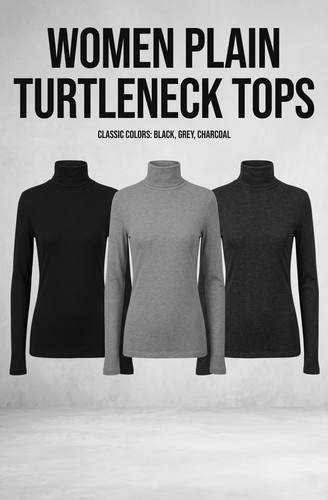 Women long sleeve polo neck - sleeve,