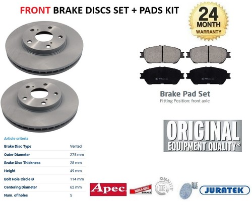 Front axle brake discs - front,