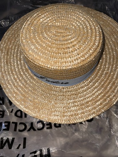 Asos natural straw boater hat - natural,