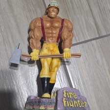 Firefighter Plastic Figurine