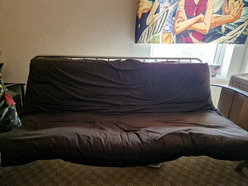 Double futon folding metal - folding,