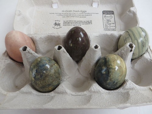 Five vintage marble alabaster - marble,