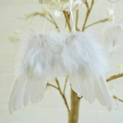 10x white angel wings - 10x,