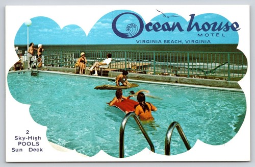 Beach front pool scene - pool, ocean