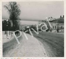 Photo WW II Street and Row of
