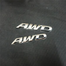 2x Small Chrome Silver AWD