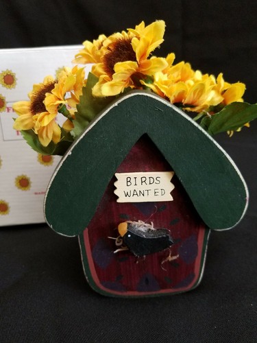 Wooden birdhouse with - wooden,
