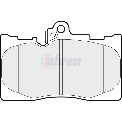 Brake pads set - pads, for