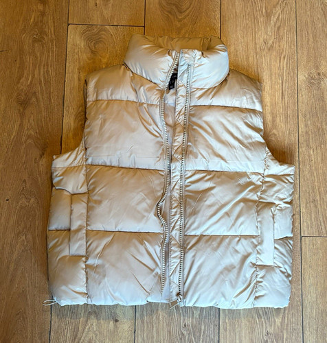 New look beige quilted padded - new,